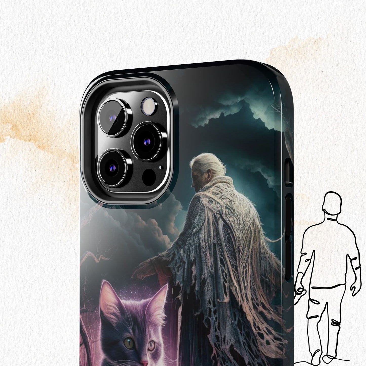 Meowmoirs Wireless Charging Support Tough Case