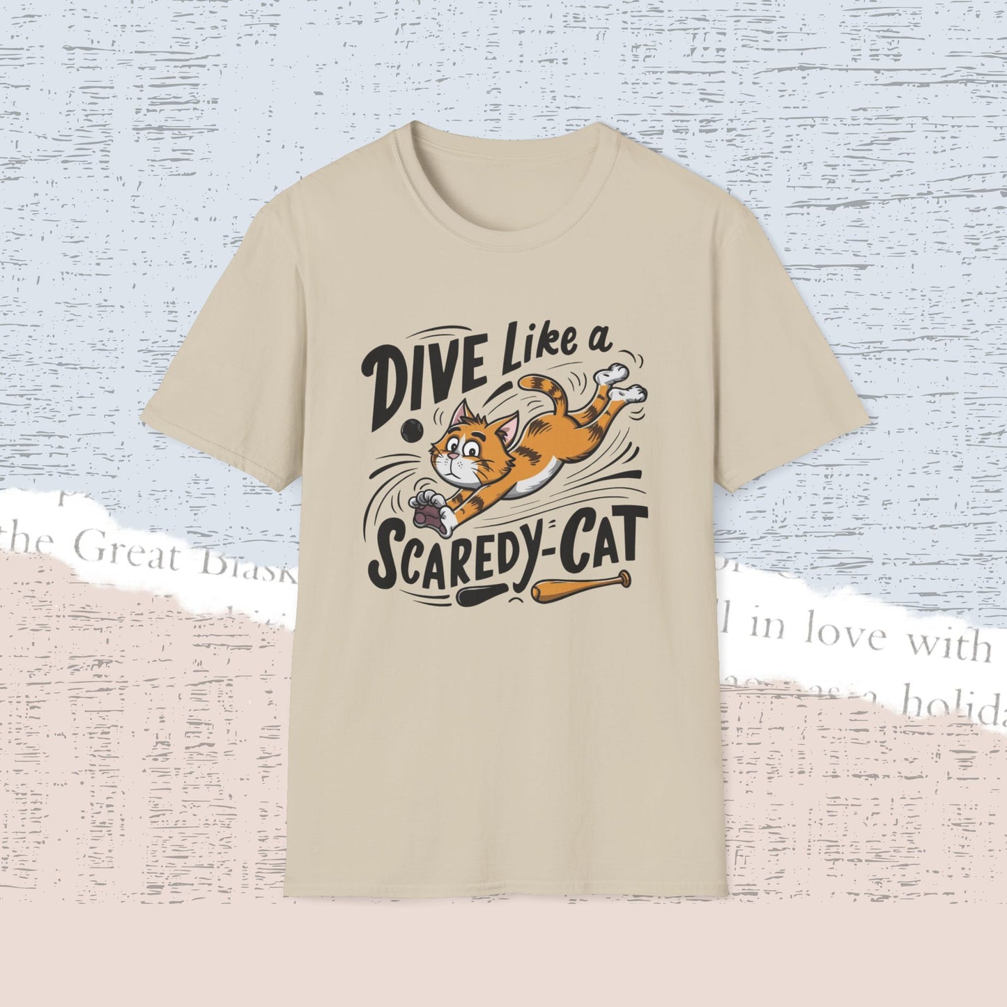 Dive Like Scaredy Cat Cotton Men Tee