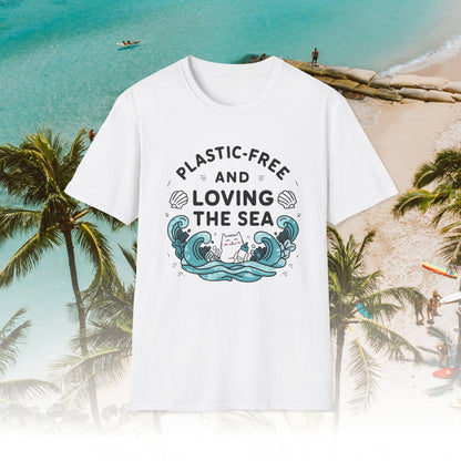 Plastic Free Ocean Cotton T-Shirt