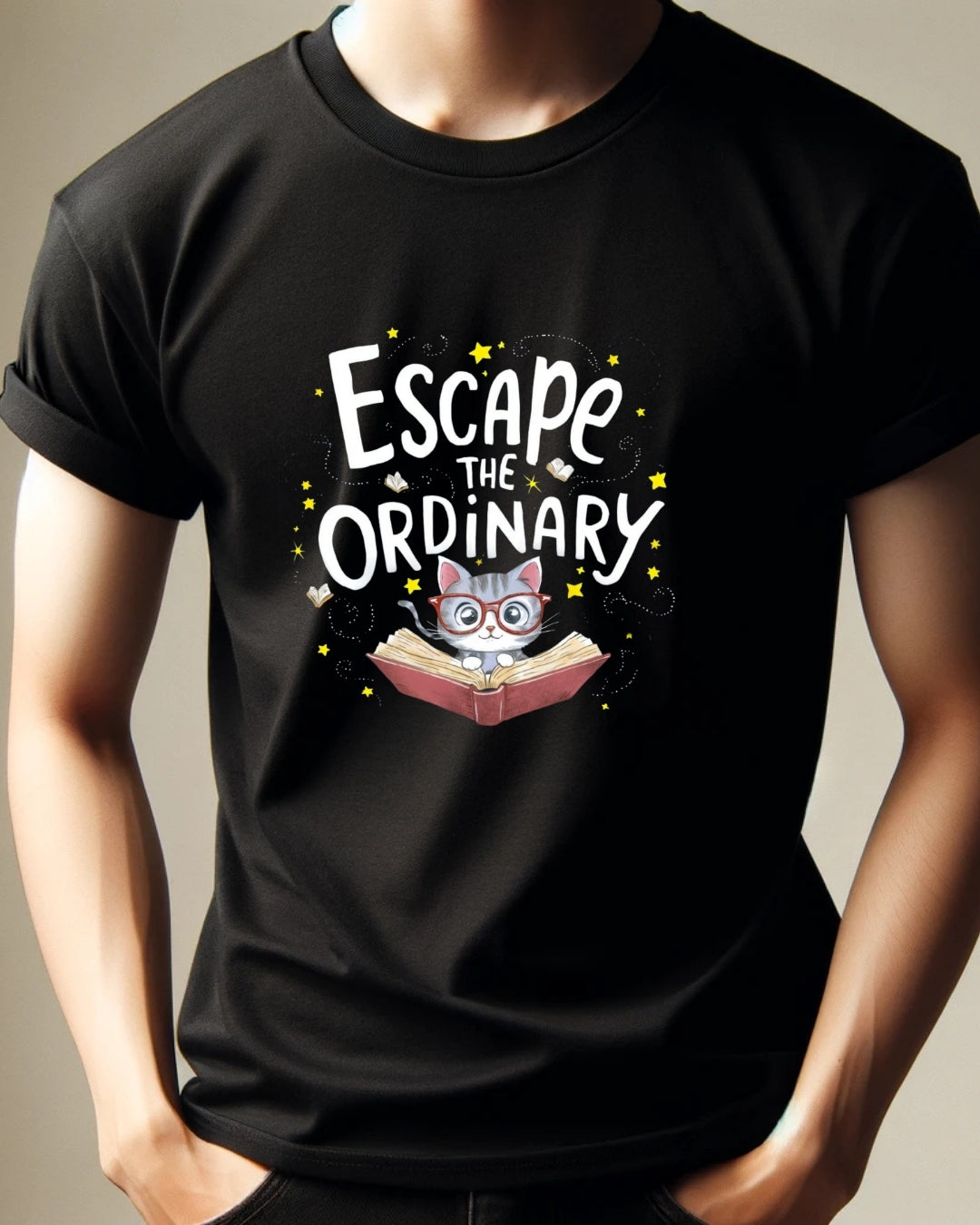 Book Lovers T-Shirt Escape The Ordinary Cotton T-Shirt