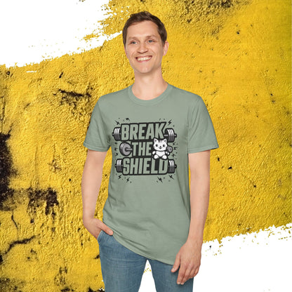 Break The Shield Cotton Men Tee