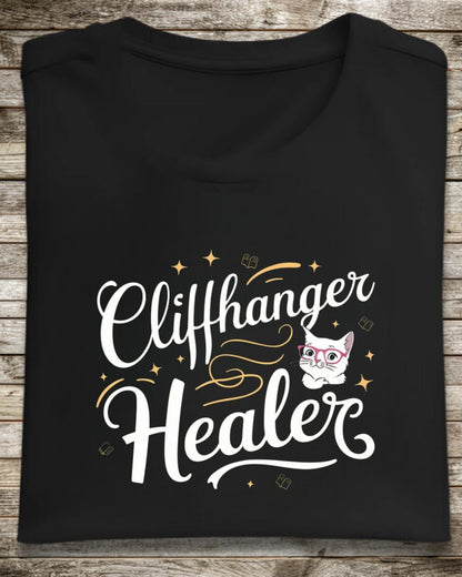 Cliffhanger Healer Booklover Cotton T-Shirt