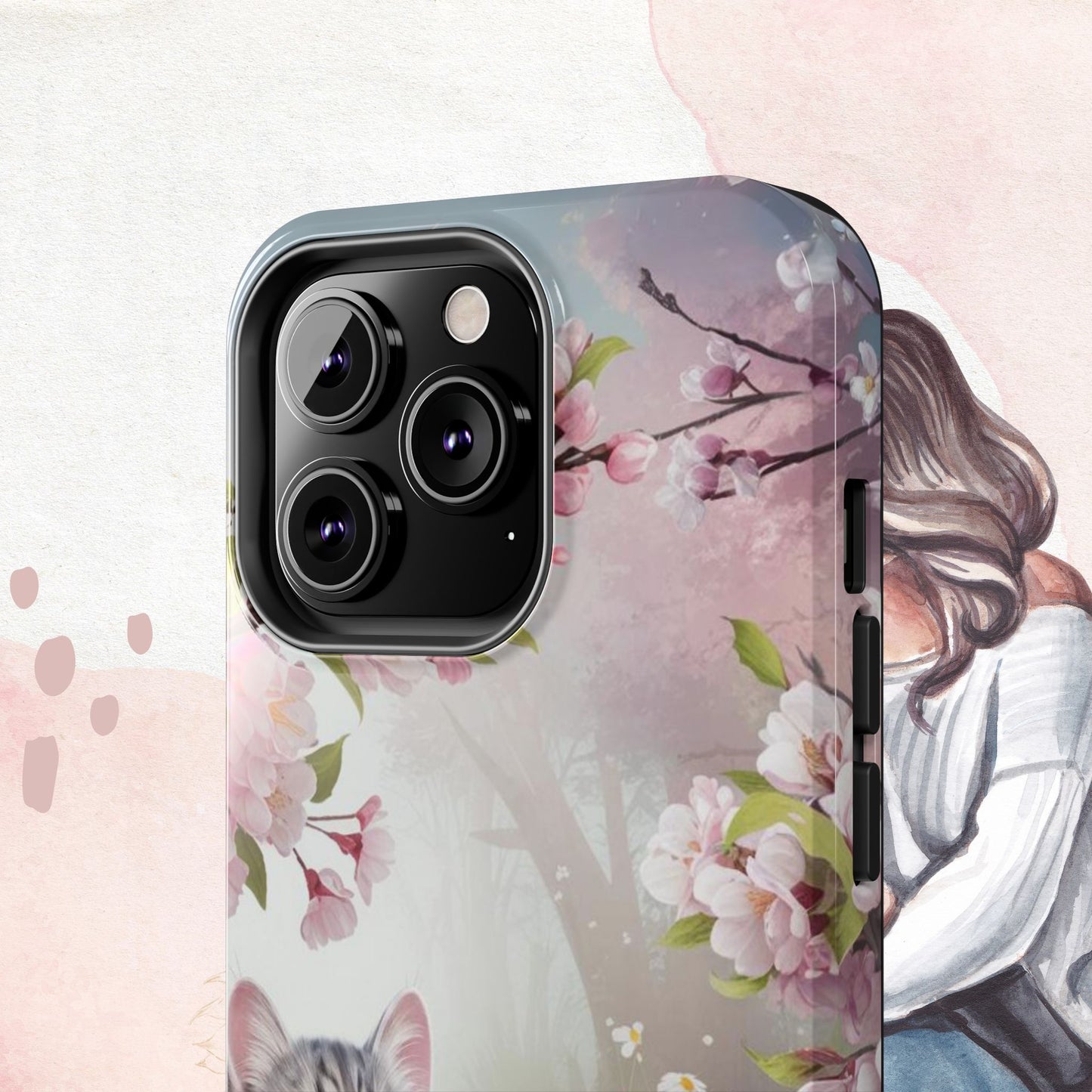 Lavender Lullaby Wireless Charging Support Tough Case