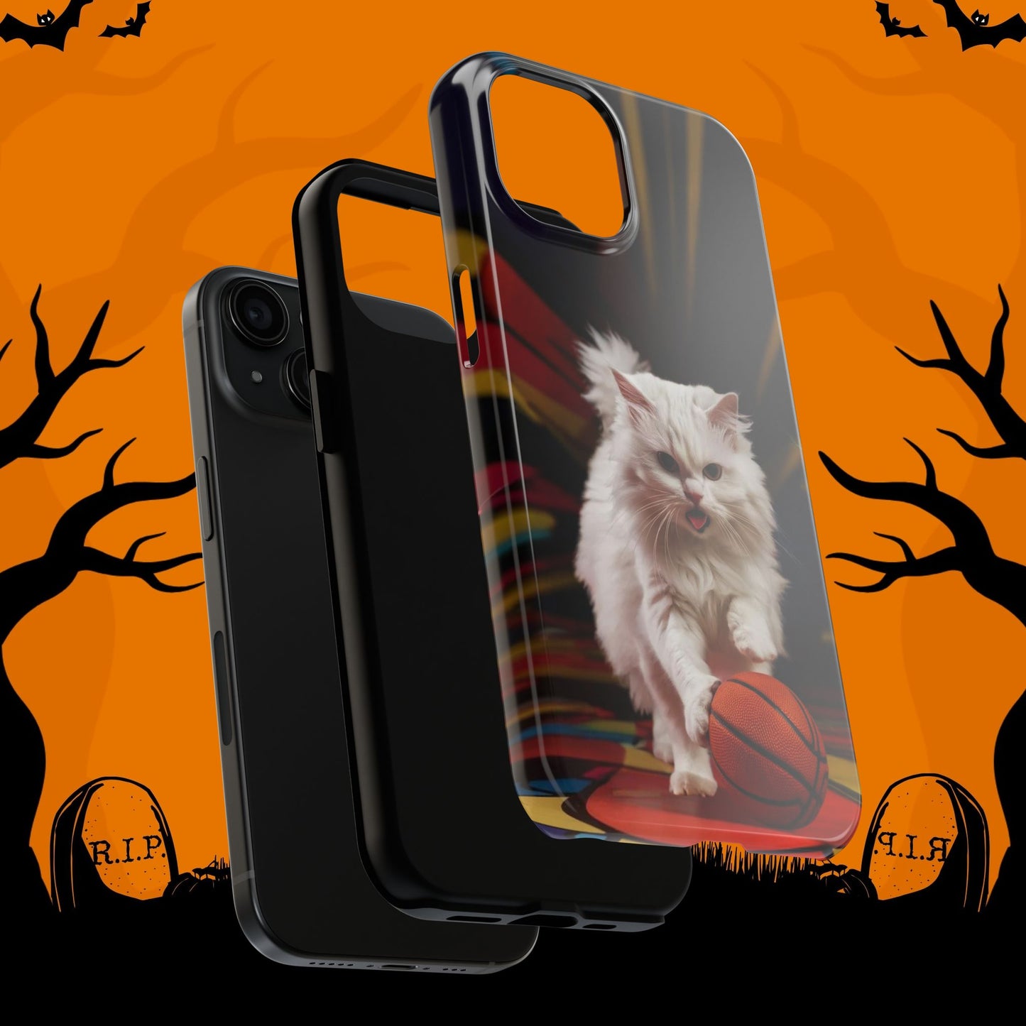 Alley-Oop Meow Wireless Charging Support Tough Case.