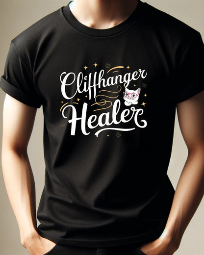 Cliffhanger Healer Booklover Cotton T-Shirt