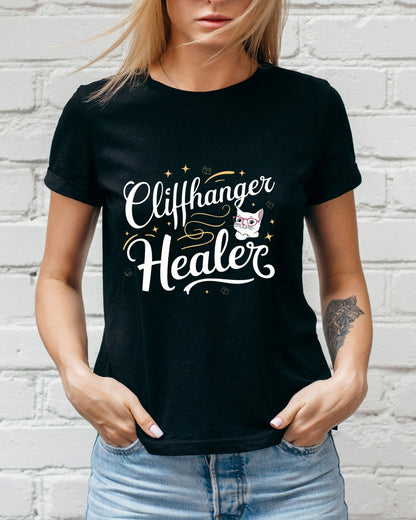 Cliffhanger Healer Booklover Cotton T-Shirt