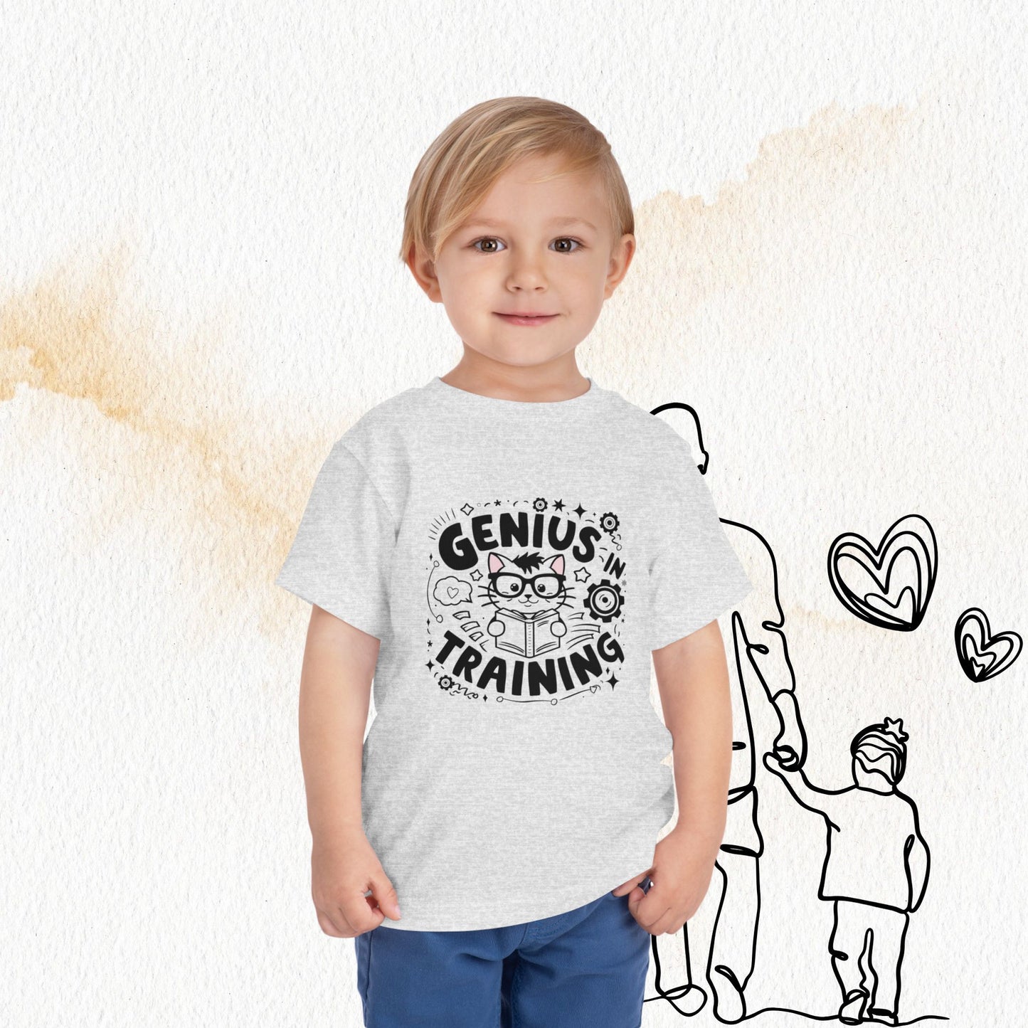 Genius In Training Toddler Cotton T-Shirt