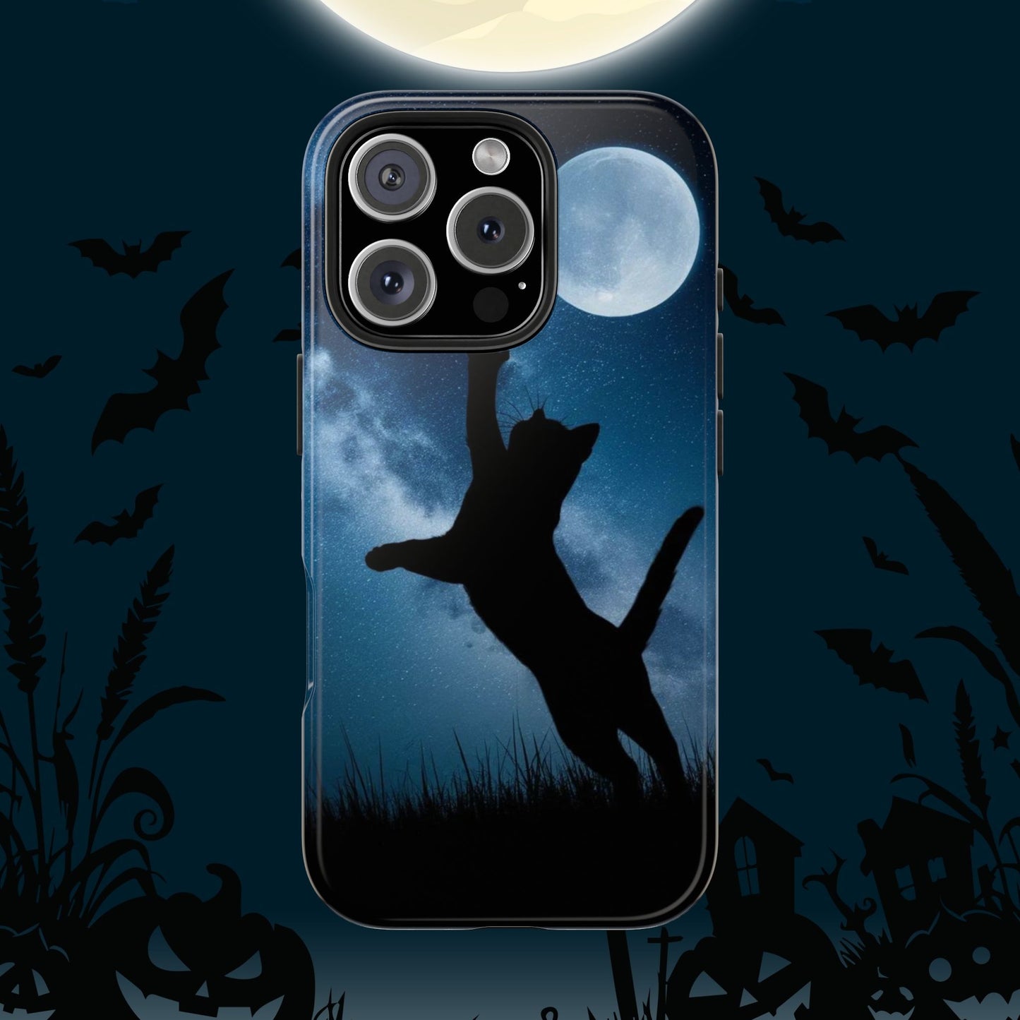 Cattastic Courtside Wireless Charging Support Tough Case.