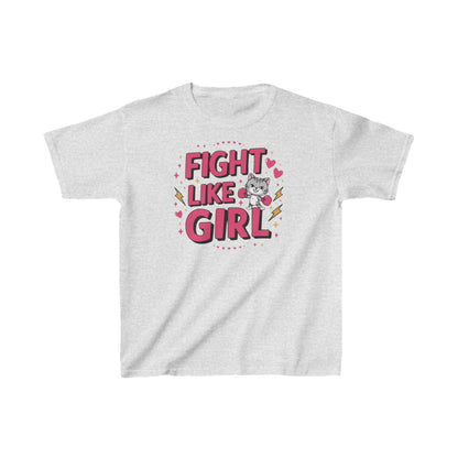Fight Like Girl Kids Cotton T-Shirt