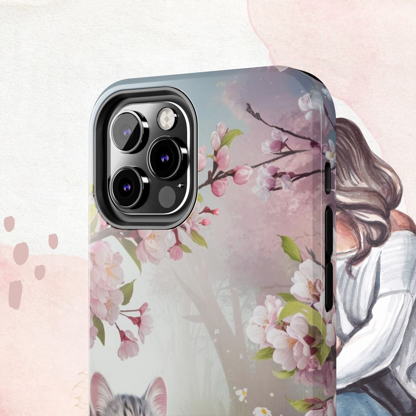 Lavender Lullaby Wireless Charging Support Tough Case