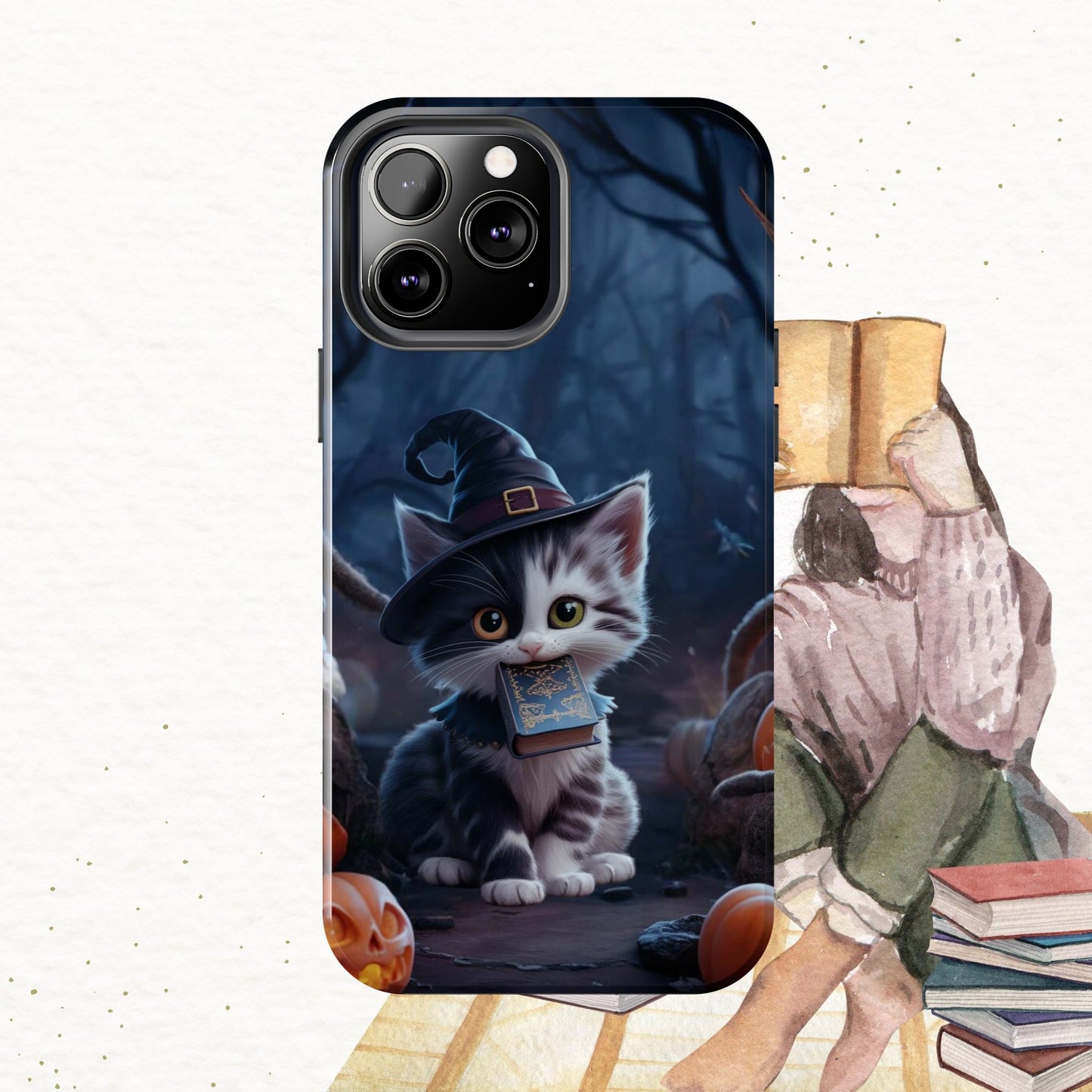 Chrono Catnap Wireless Charging Support Tough Case
