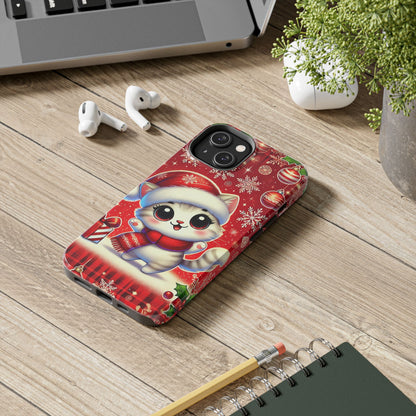 Merry Meows Wireless Charging Support Tough Case