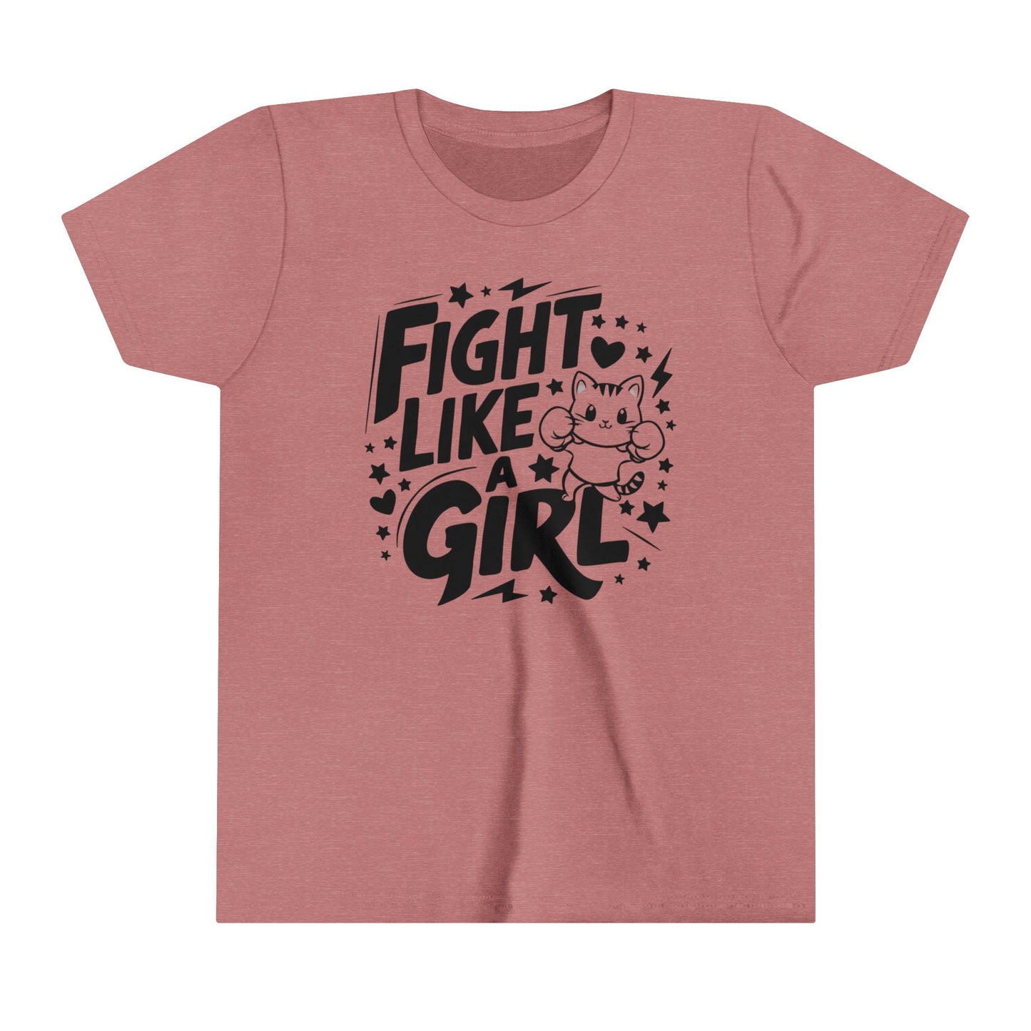 Fight Like Girl Youth Heavy Cotton T-Shirt