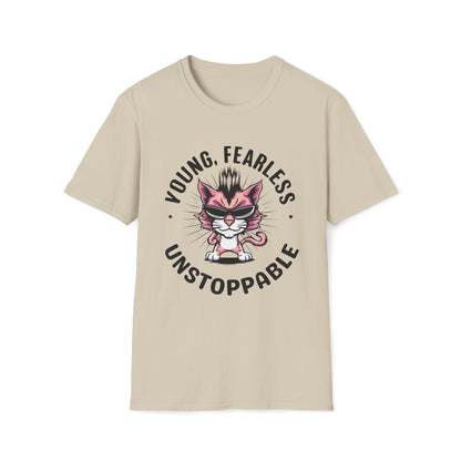 Young Fearless Unstoppable Cotton Men Tee