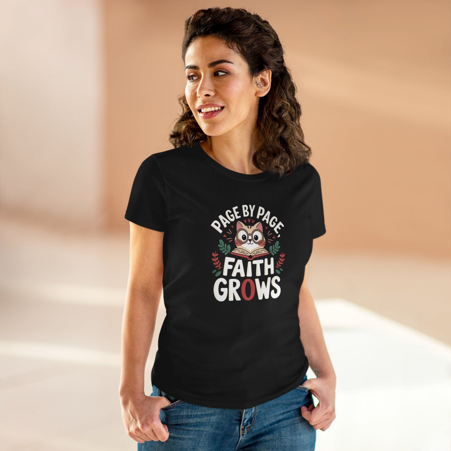 Faithful Threads Women Cotton Tshirt