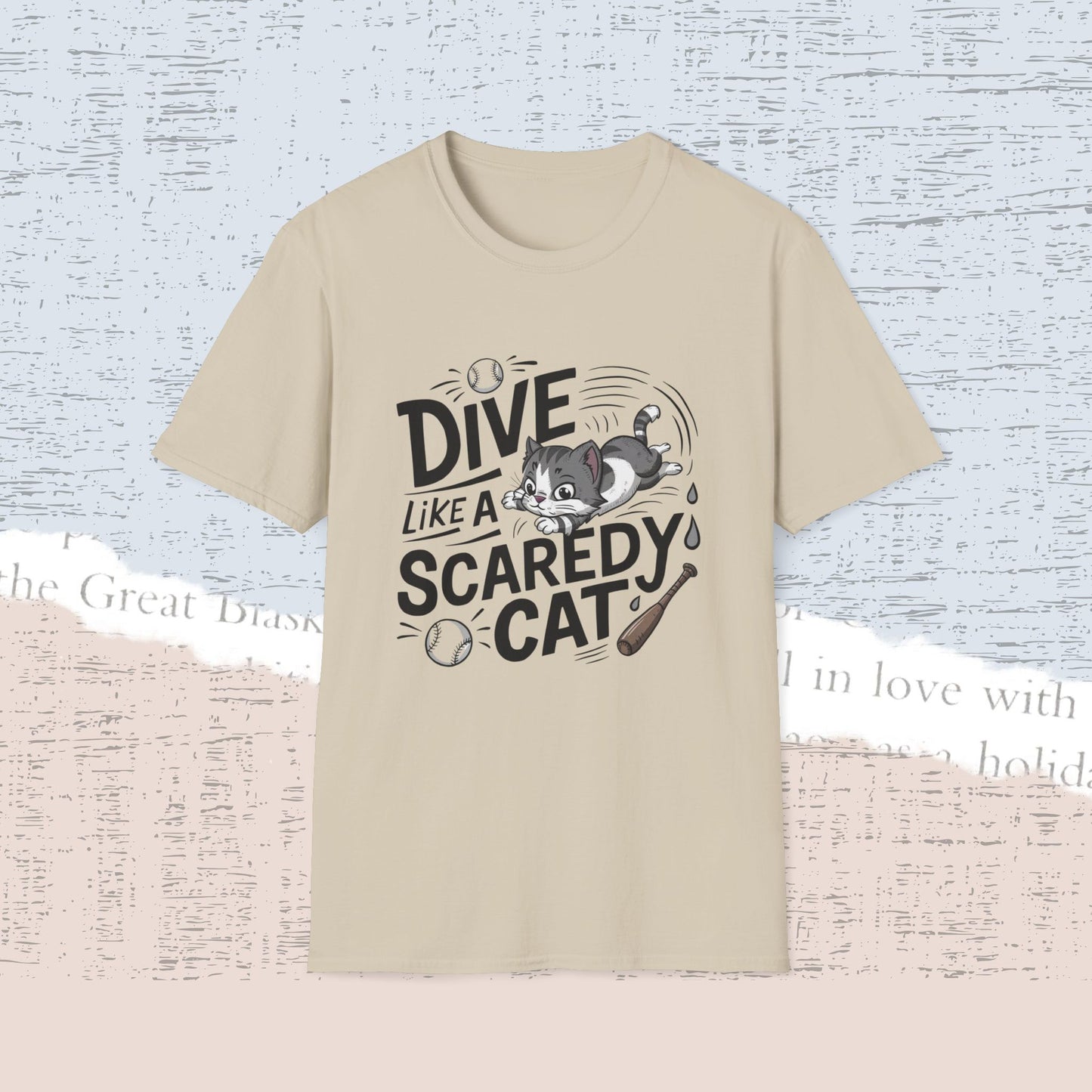 Dive Like Scaredy Cotton Men Tee