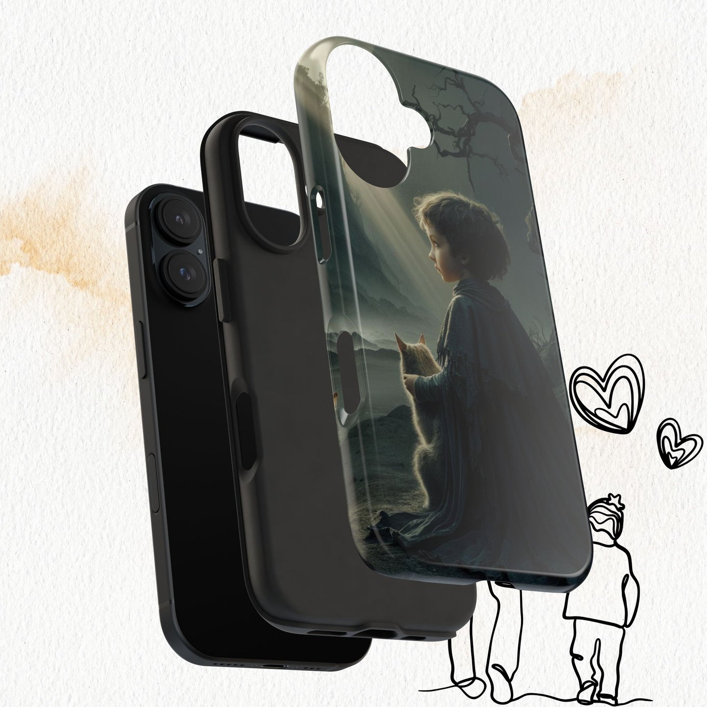 Meowtime Mate Wireless Charging Support Tough Case.