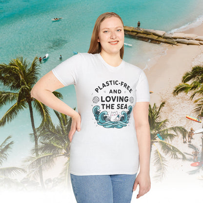 Plastic Free Ocean Cotton T-Shirt