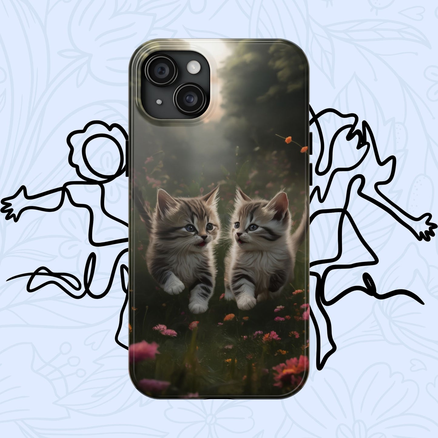 Furever Friends Wireless Charging Support Tough Case