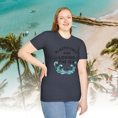Plastic Free Ocean Cotton T-Shirt