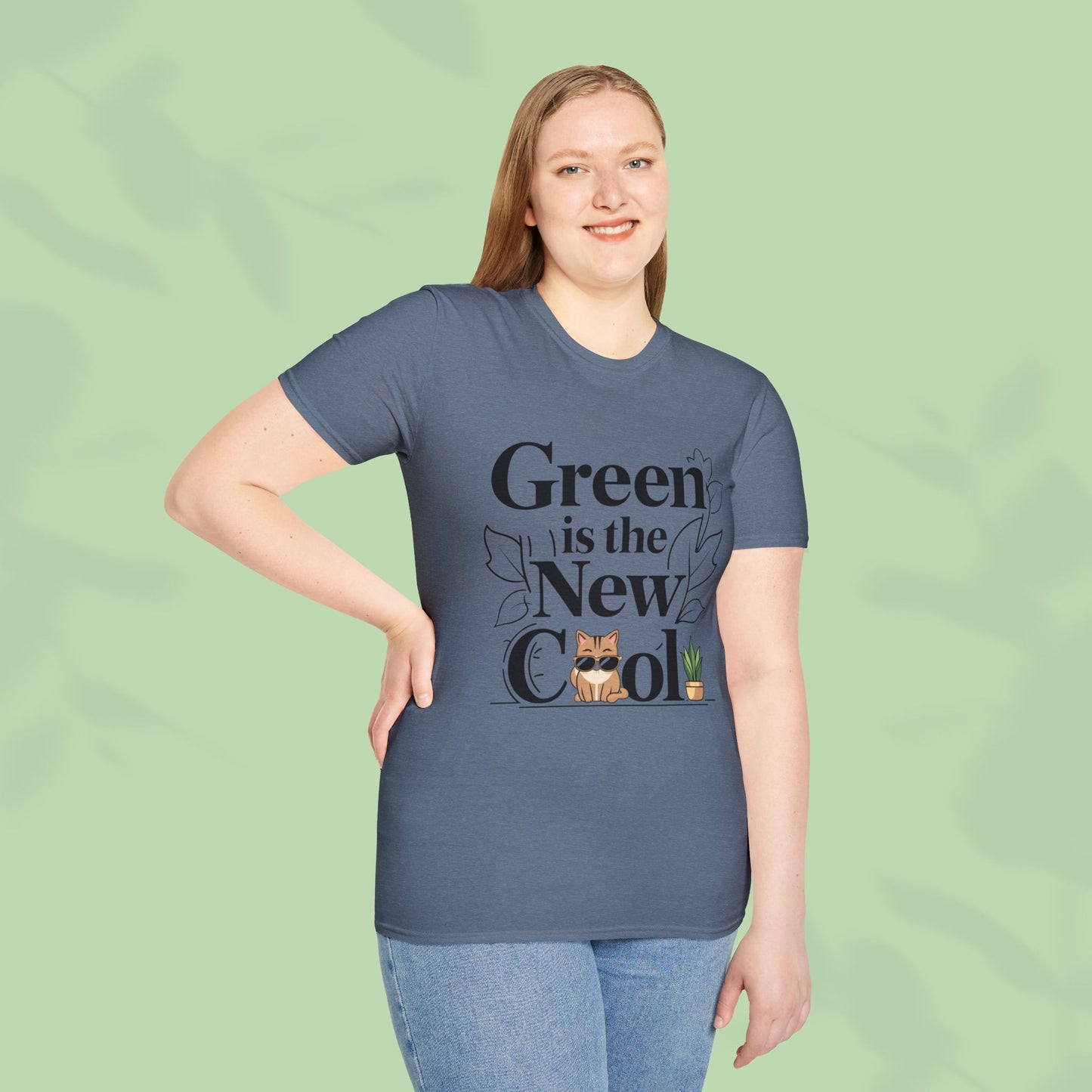 Green Is The New Cool Cotton T-Shirt
