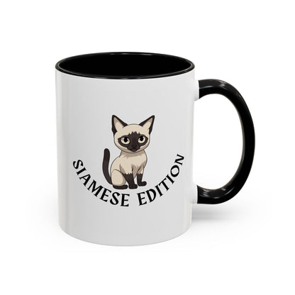 Billien Siami-licious Printify 11 oz 11oz accent mug Coffee Mugs Holiday Picks Home & Living Kitchen Mugs Spring Essentials two tone White base