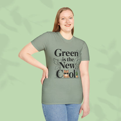 Green Is The New Cool Cotton T-Shirt
