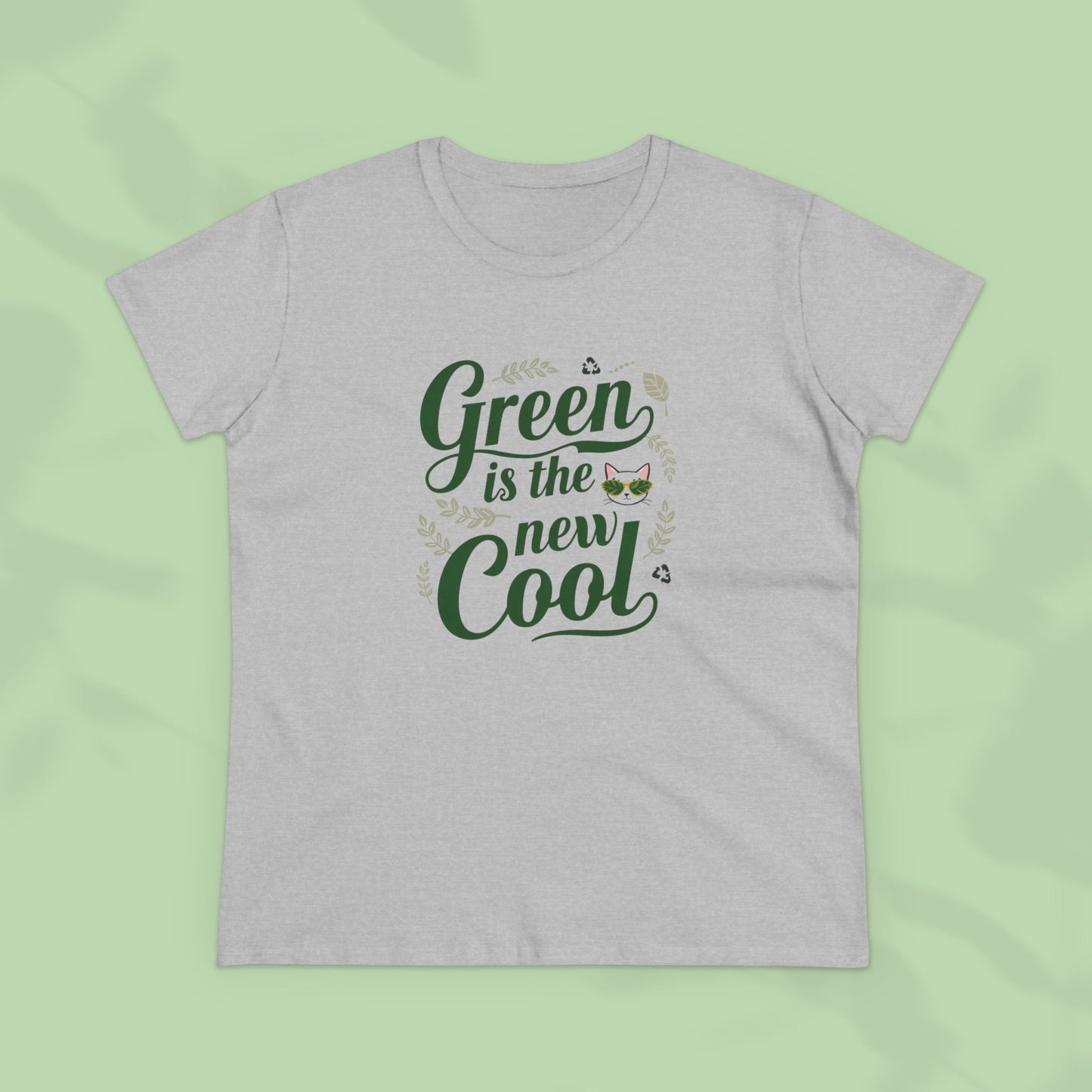 Green Is The New Cool Women Cotton Tees