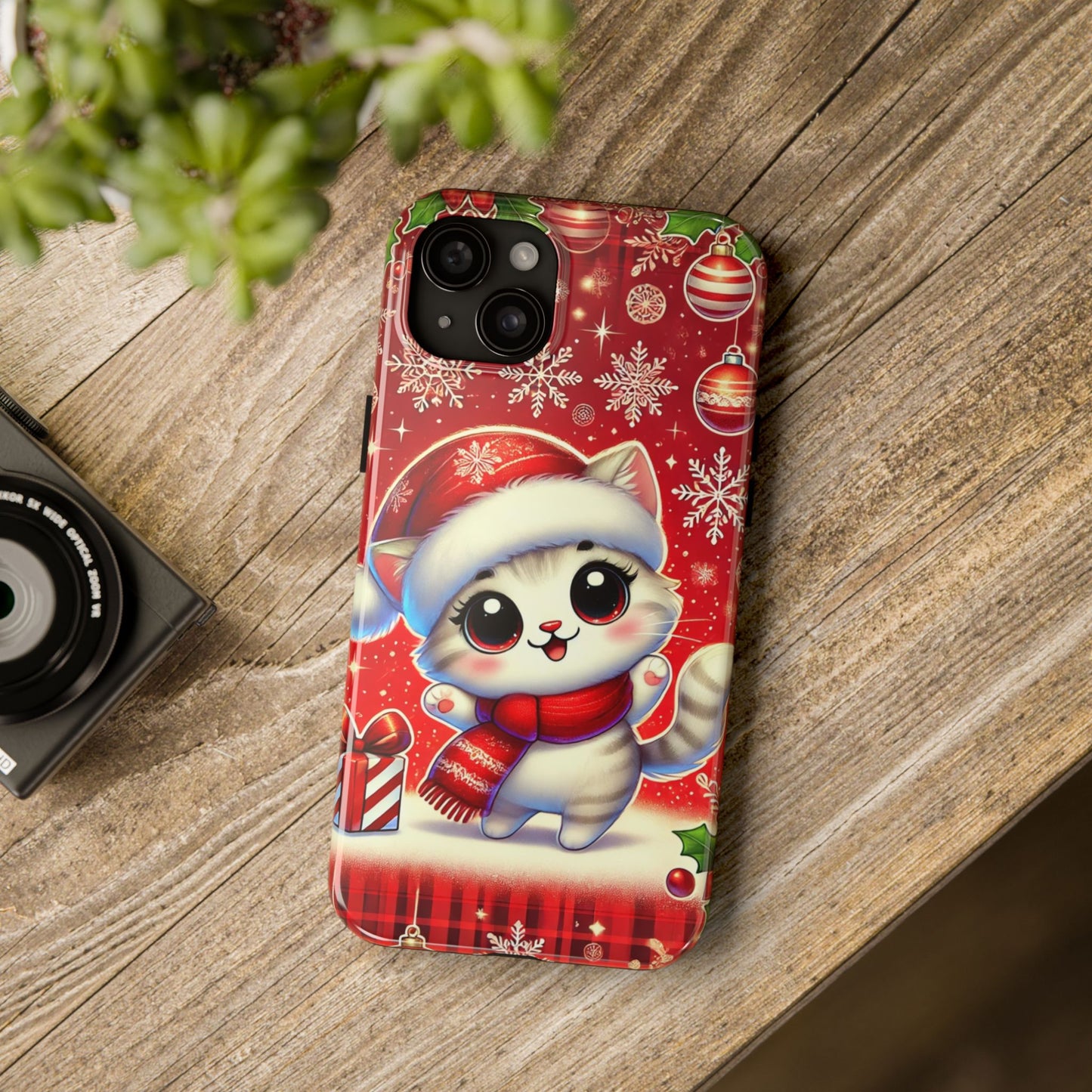 Merry Meows Wireless Charging Support Tough Case