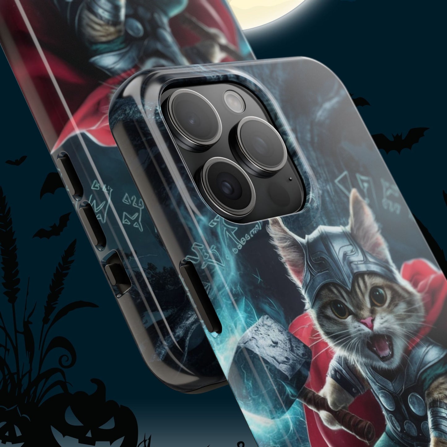 Meow Mjolnir Wireless Charging Support Tough Case