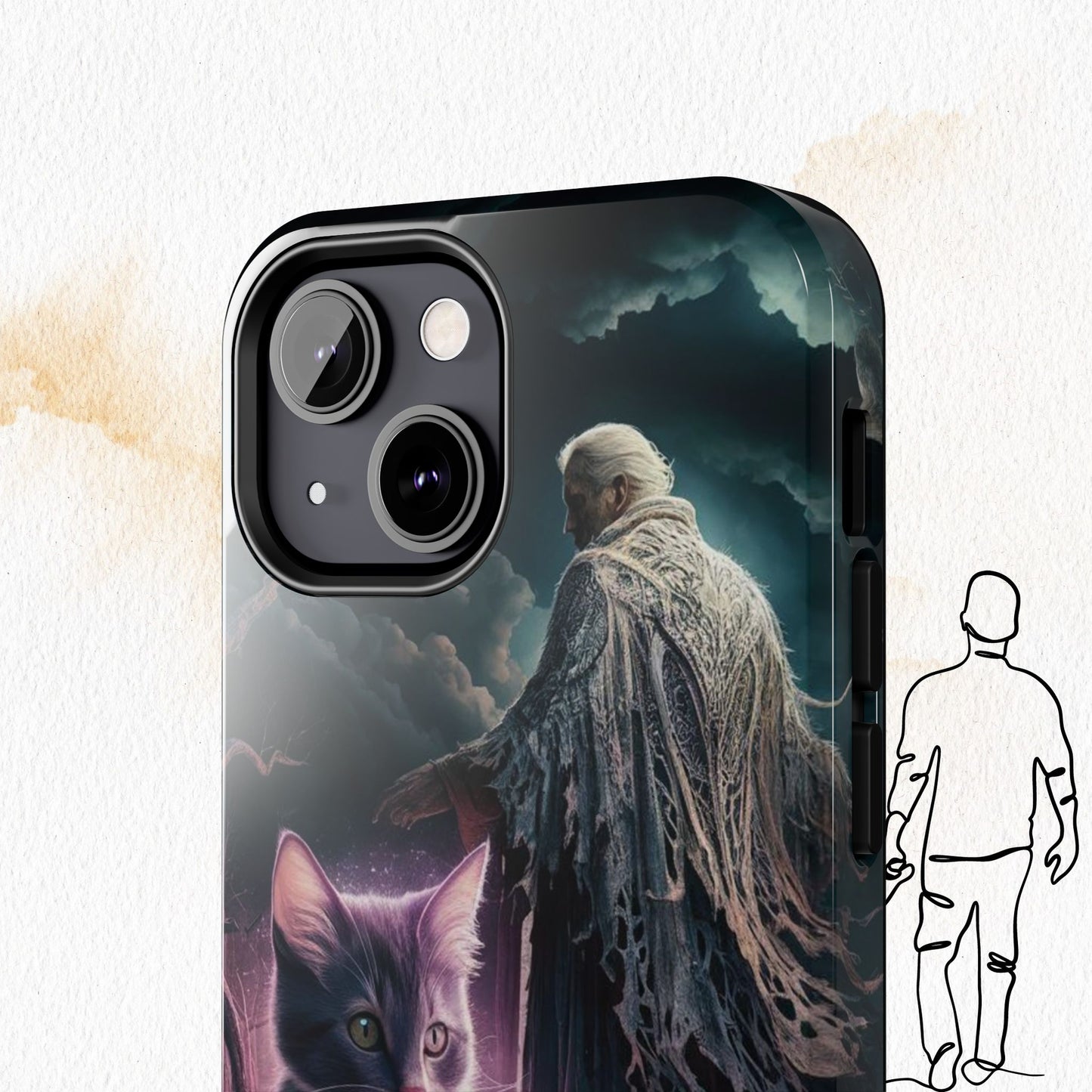 Meowmoirs Wireless Charging Support Tough Case