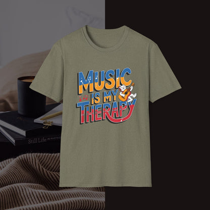 Music Is My Therapy Music Idiom Unisex Softstyle T-Shirt