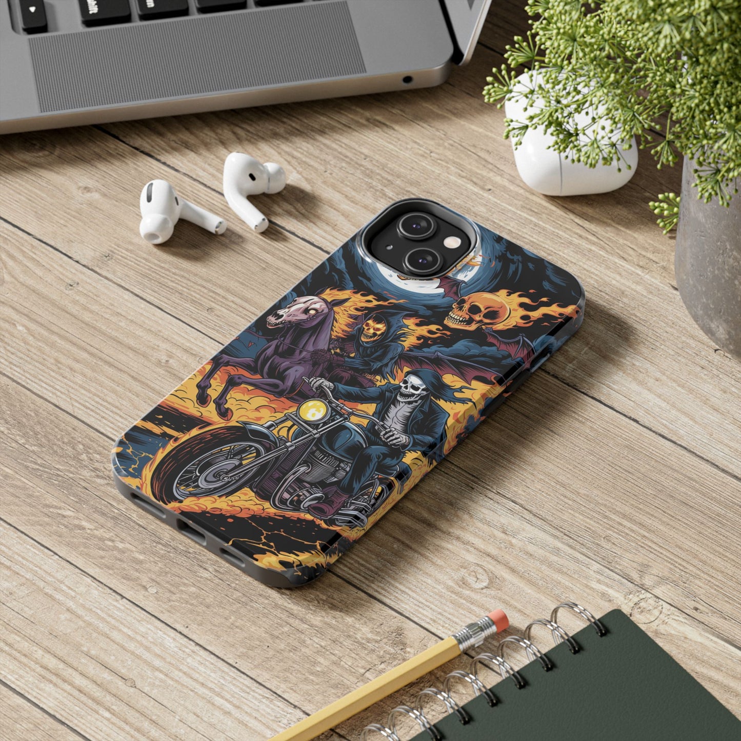 Ghost Riders Wireless Charging Support Tough Case