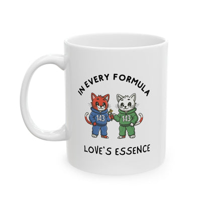 Billien Purr Love Printify 11oz Coffee Mugs Holiday Picks Home & Living Kitchen Mugs Sublimation Valentine's Day Valentine's Day Picks White base