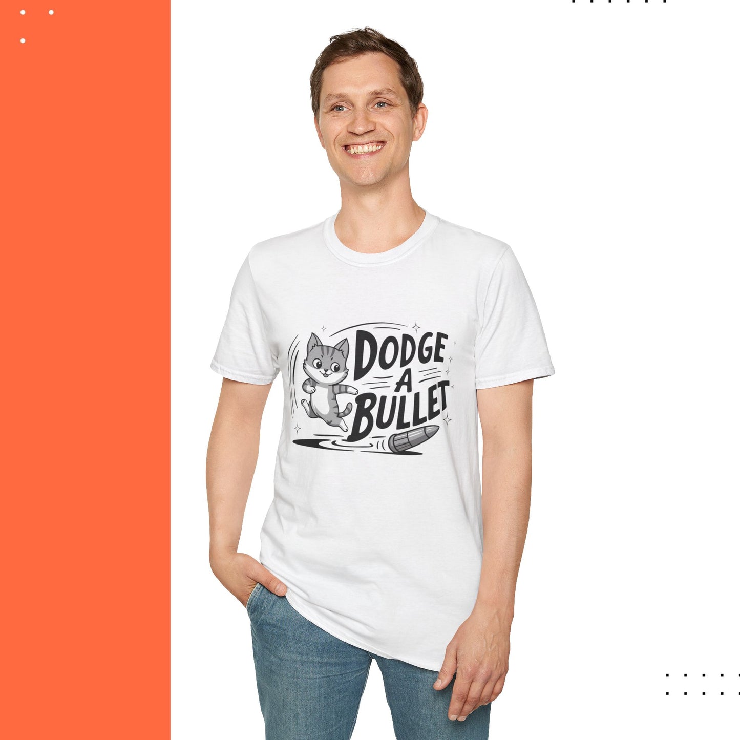 Dodge A Bullet Idiom Cotton T-Shirt