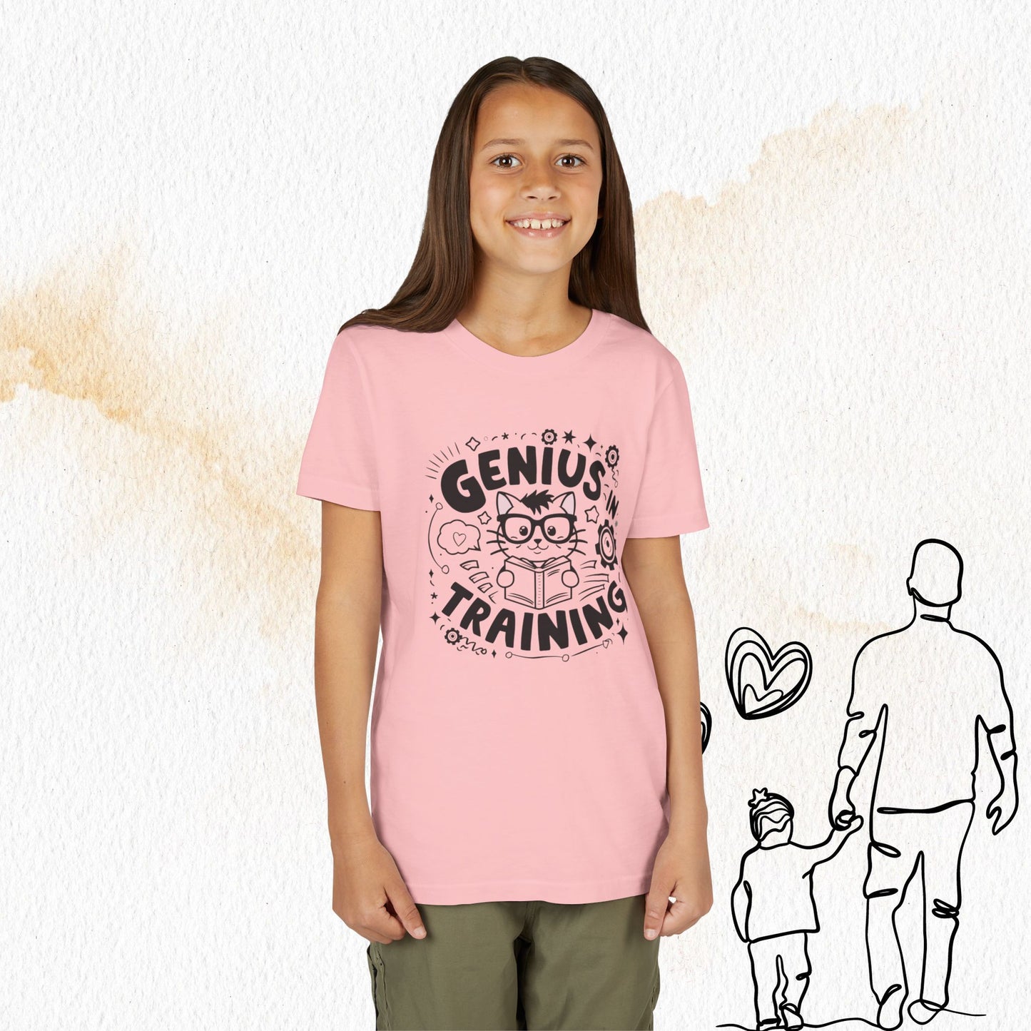 Genius In Training Youth Heavy Cotton T-Shirt