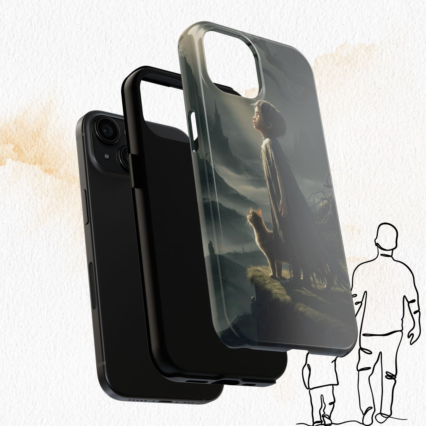 Mini Me Shield Wireless Charging Support Tough Case