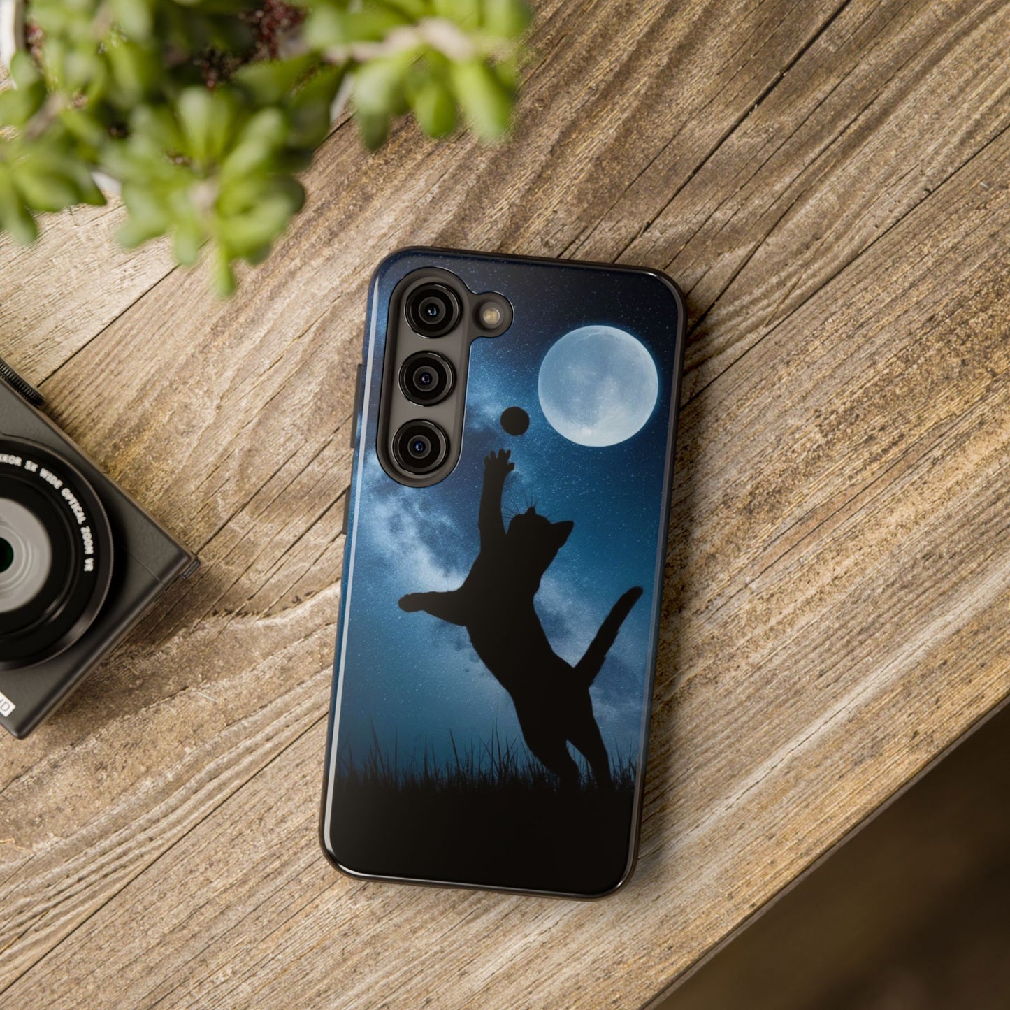 Cattastic Courtside Wireless Charging Support Tough Case.