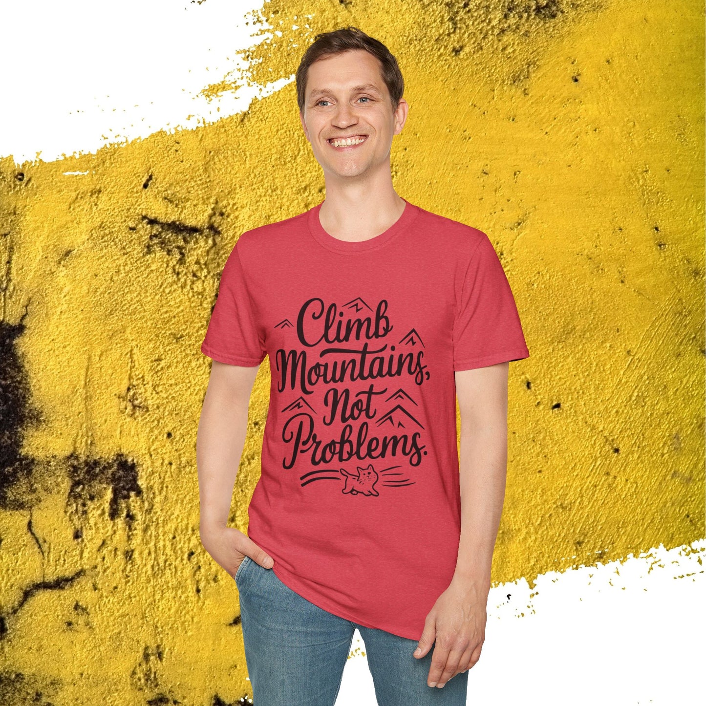 Climb Mountain Cotton T-Shirt