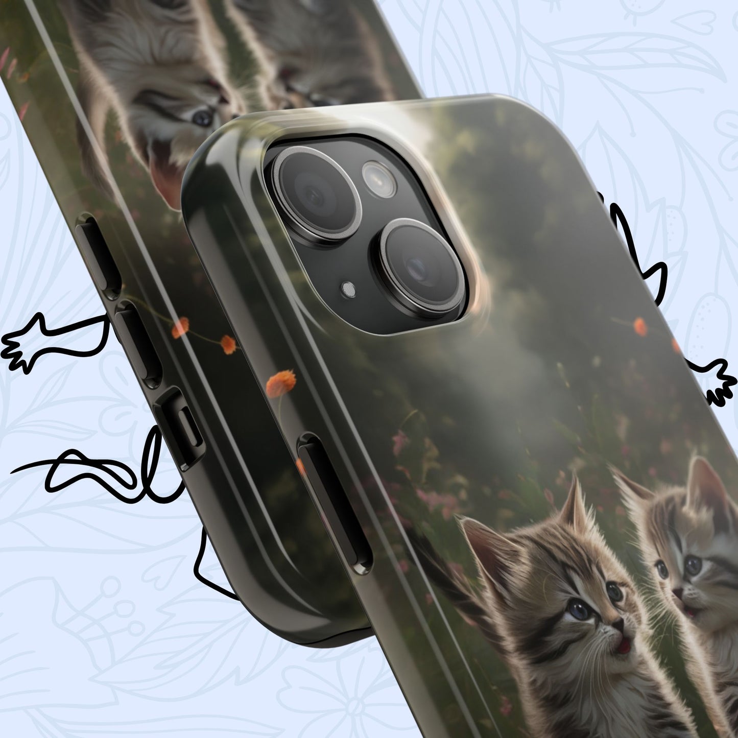 Furever Friends Wireless Charging Support Tough Case