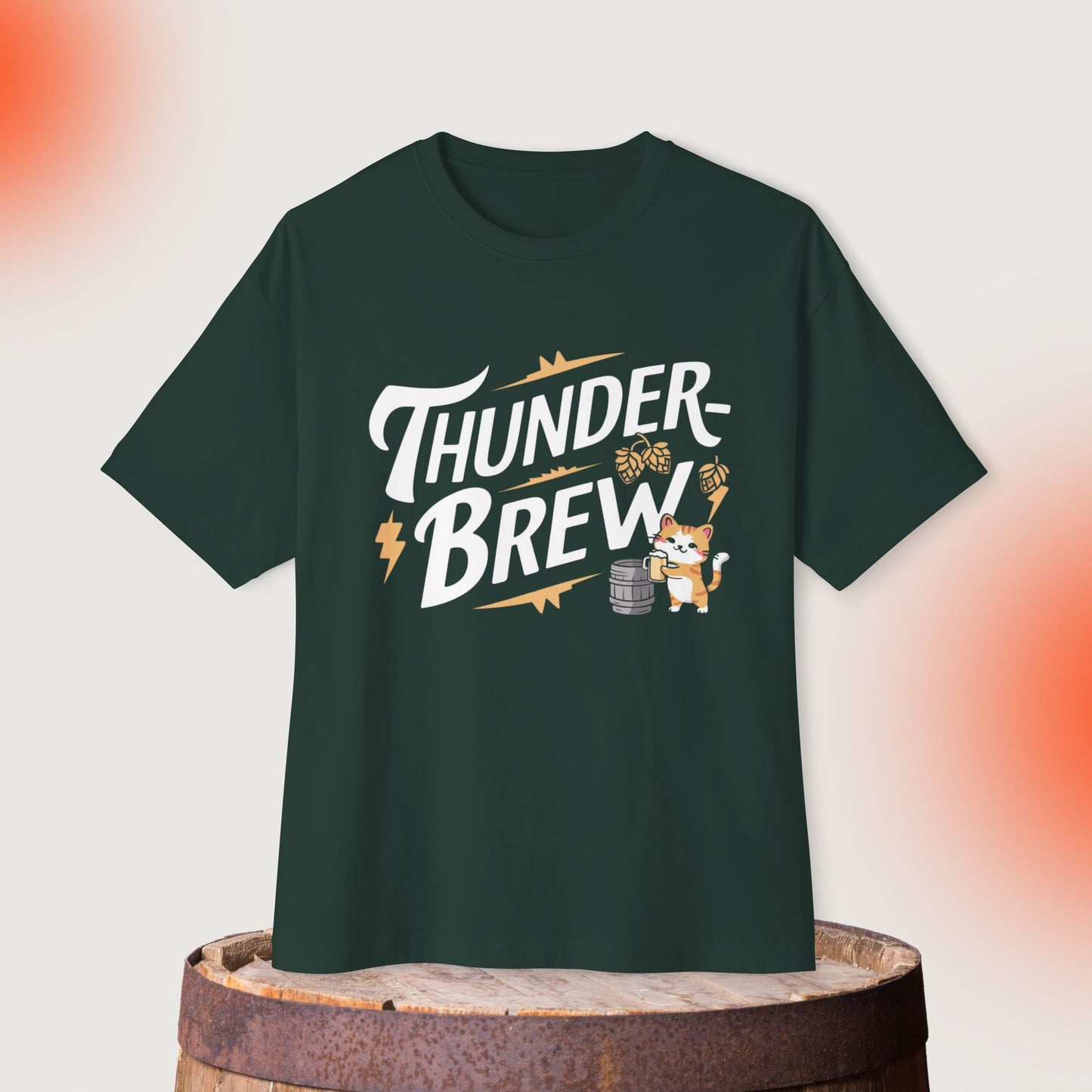 Thunder Brew Unisex Beerlover Oversized Boxy Tshirt