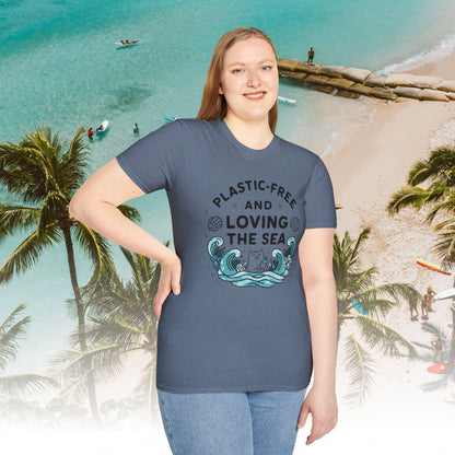 Plastic Free Ocean Cotton T-Shirt