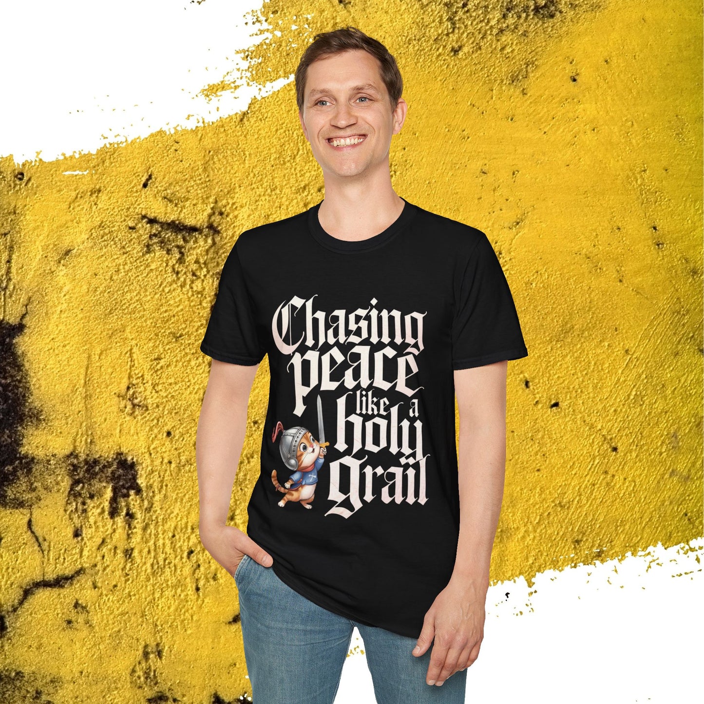 Chasing Peace Like Holy Grail Cotton Tee