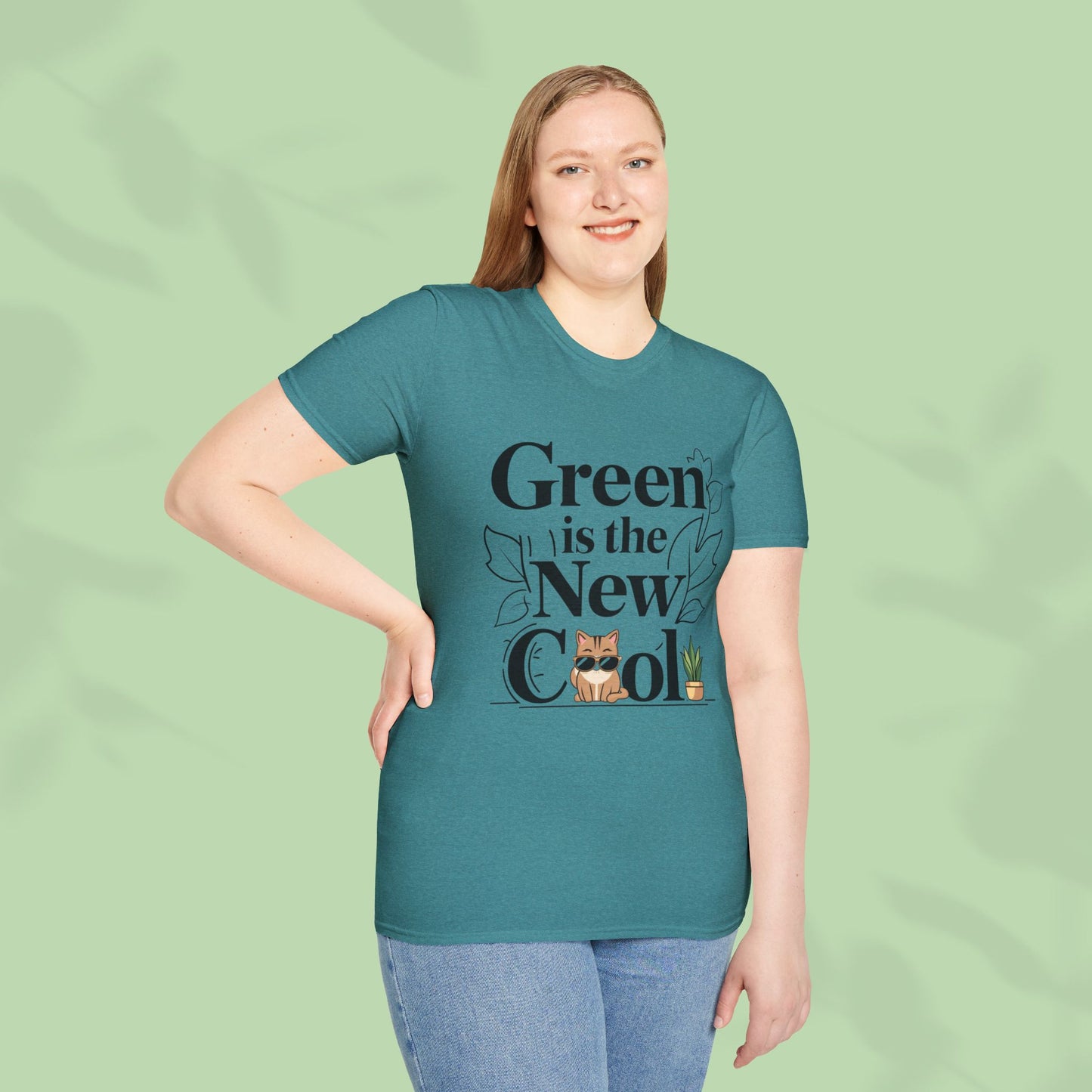 Green Is The New Cool Cotton T-Shirt