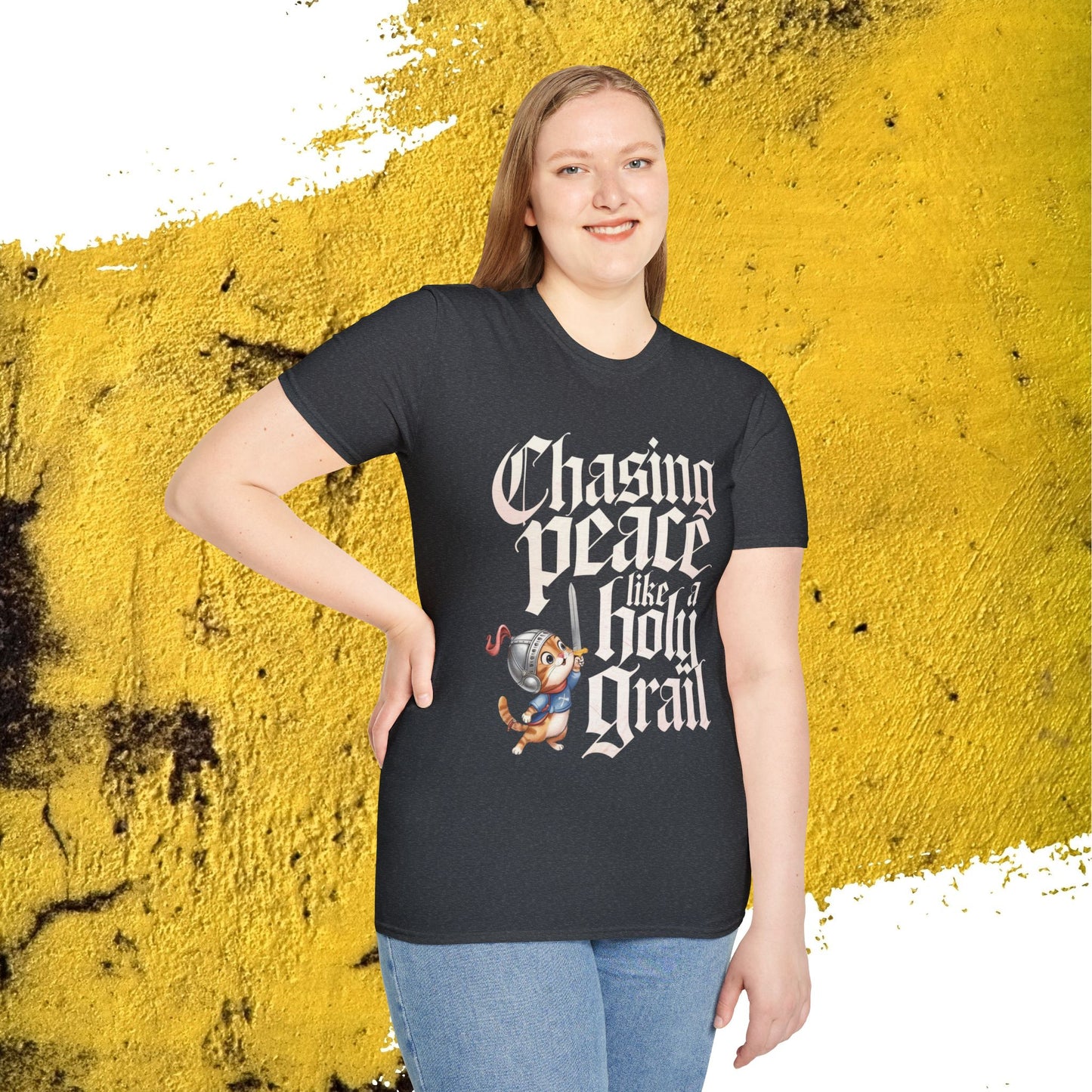 Chasing Peace Like Holy Grail Cotton Tee
