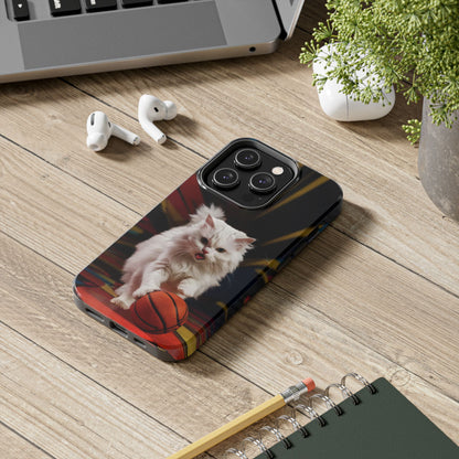 Alley-Oop Meow Wireless Charging Support Tough Case.