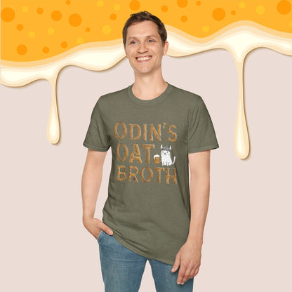 Odin Oat Broth Cotton Crew Neck Men Tshirt
