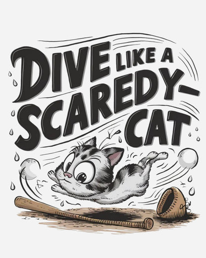 Dive Like Scaredy Cat Cotton Tshirt