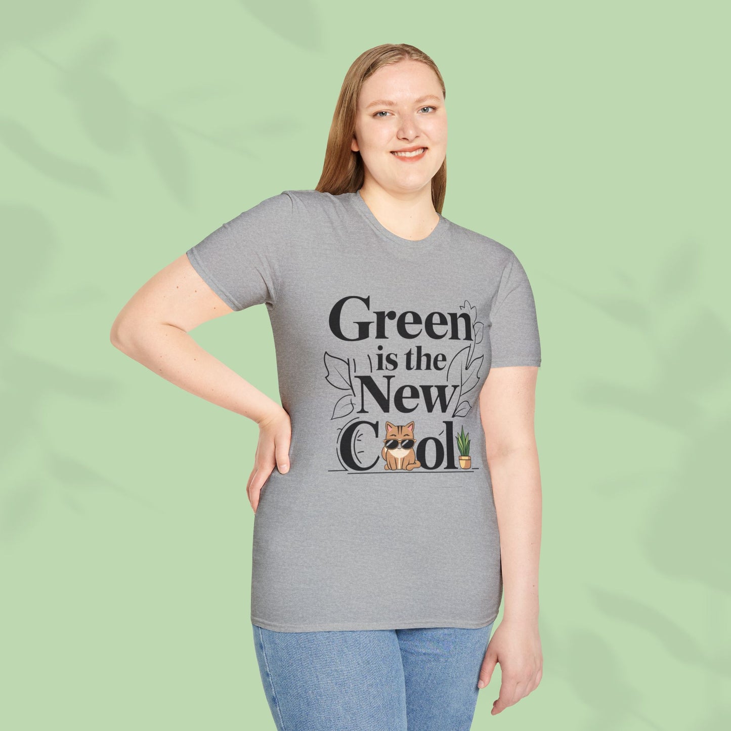 Green Is The New Cool Cotton T-Shirt