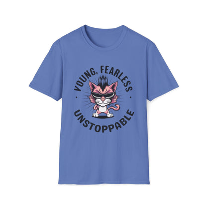 Young Fearless Unstoppable Cotton Men Tee